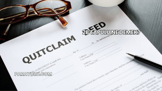 2B Tapulu Ne Demek?
