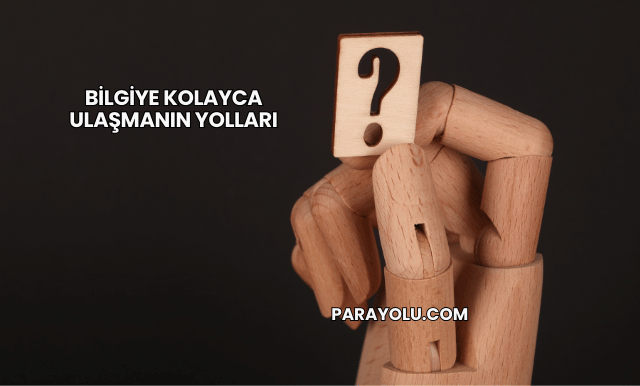 Bilgiye Kolayca Ulaşmanın Yolları