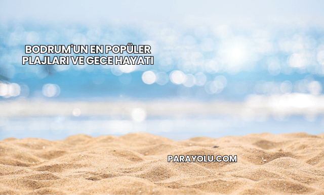 Bodrum'un En Popüler Plajları ve Gece Hayatı