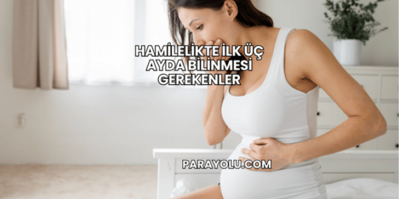 Hamilelikte İlk Üç Ayda Bilinmesi Gerekenler
