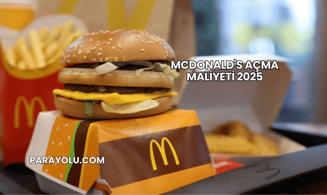 McDonald's Açma Maliyeti 2025