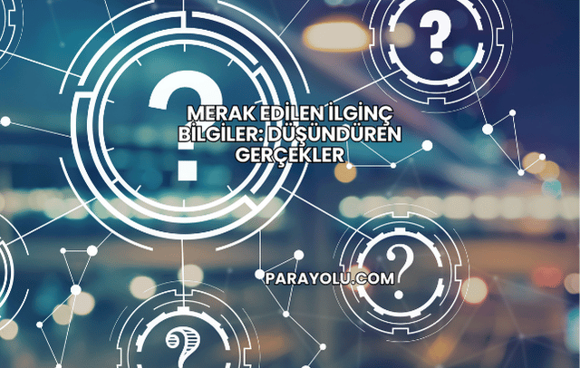 Merak Edilen İlginç Bilgiler: Düşündüren Gerçekler