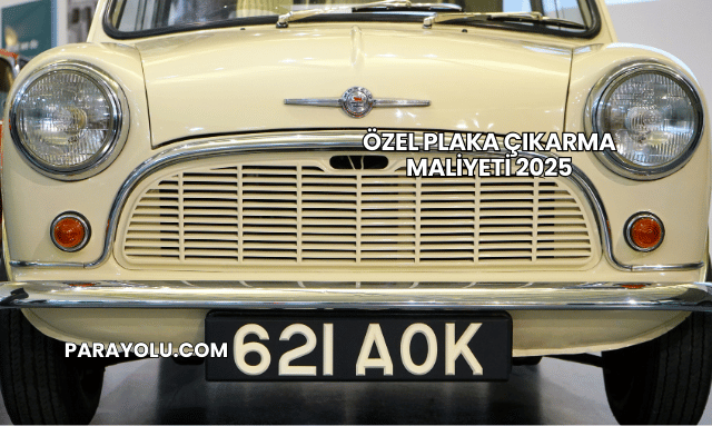 Özel Plaka Çıkarma Maliyeti 2025
