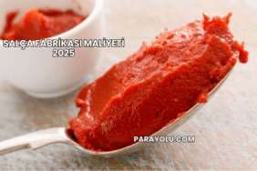 Salça Fabrikası Maliyeti 2025