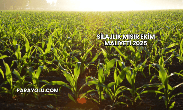 Silajlık Mısır Ekim Maliyeti 2025