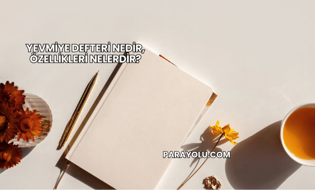 Yevmiye Defteri Nedir, Özellikleri Nelerdir?